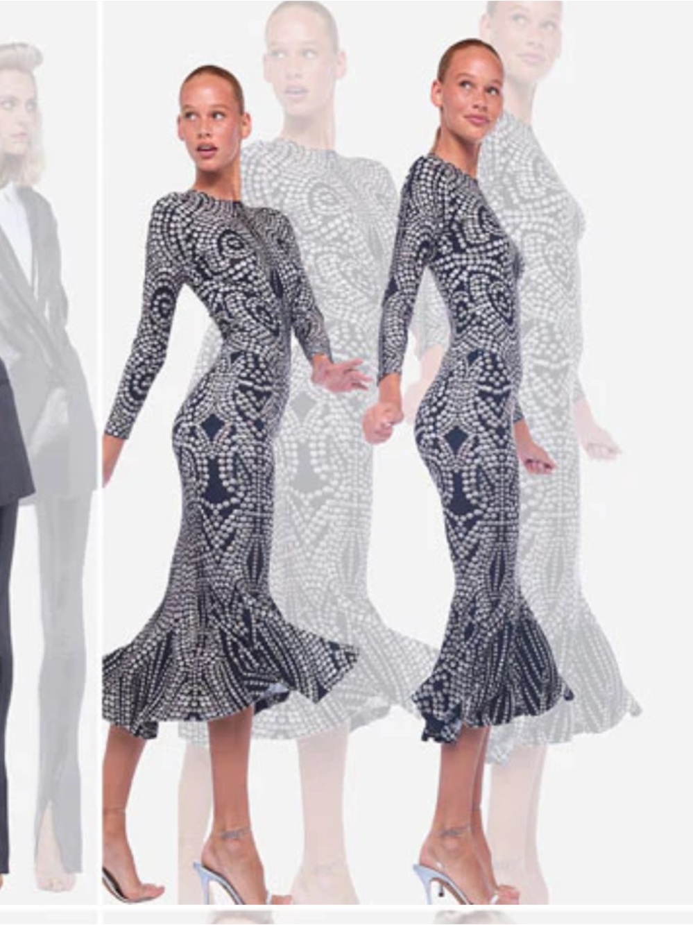 Norma Kamali STUD PRINT NWT